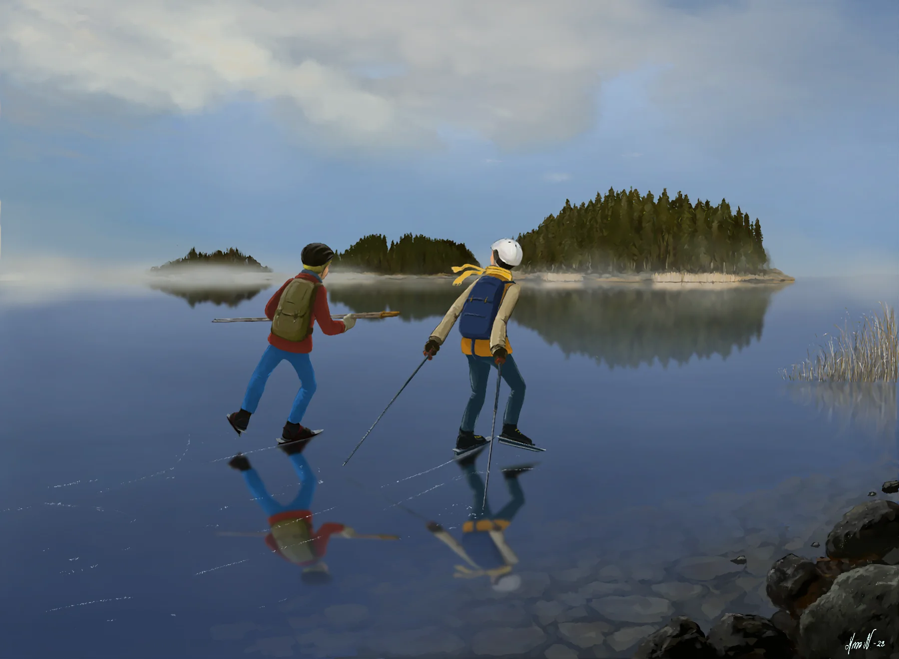 Skridskotur sent i november